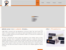 Tablet Screenshot of labelsindia.net